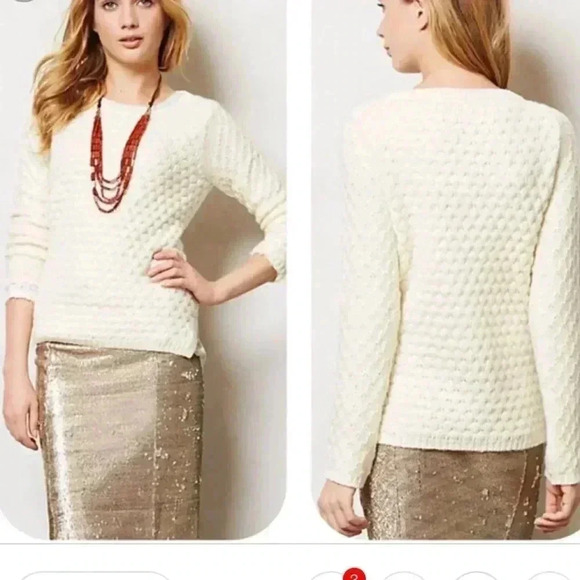 Anthropologie Sweaters - Field Flower Rennes Cable Knit Sweater Size S